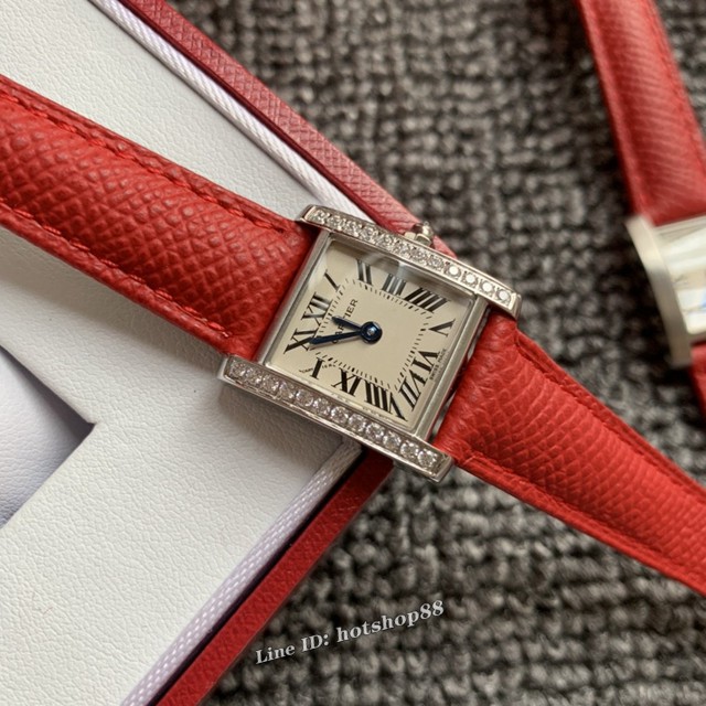 卡地亚手表 Cartier经典款法国坦克Cartier Tank Franaise系列 女装腕表 gjs1825